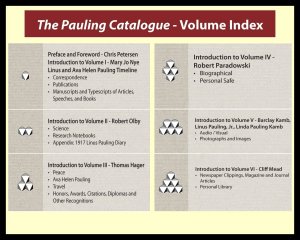 A brief overview of the six volumes that comprise The Pauling Catalogue